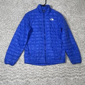 The North Face Jacket Youth Large 14/16 Blue Thermoball Puffer Coat Boys Kids